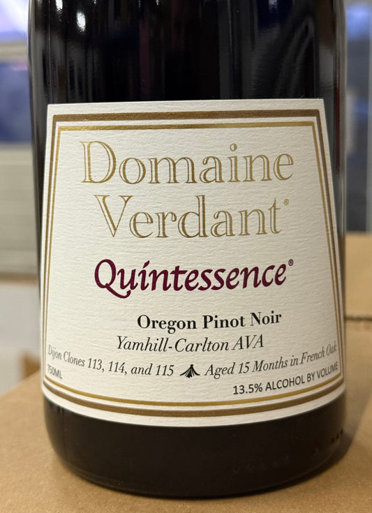 2015 Domaine Verdant "Quintessence" Pinot Noir - Sydjysk vin - Rødvin
