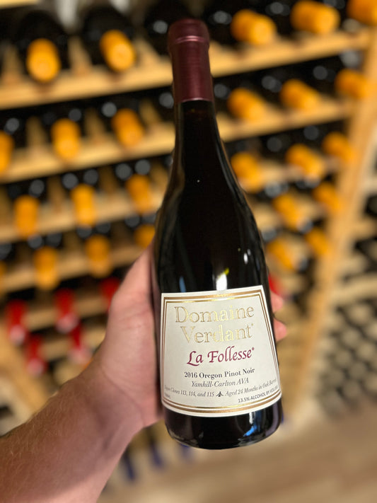 2016 Domaine Verdant La Follesse Pinot Noir - Sydjysk vin - Rødvin