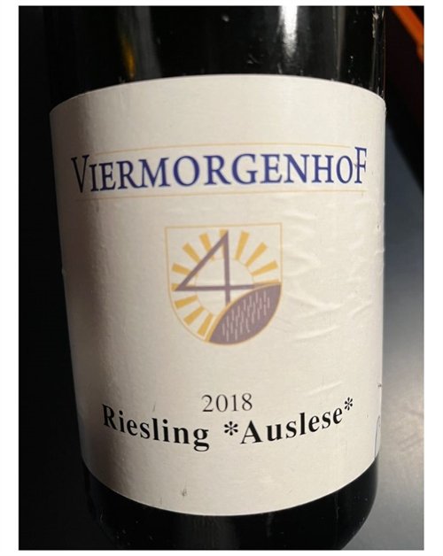 Viermorgenhof Kinheimer Rosenberg Riesling Auslese 2018 MAGNUM