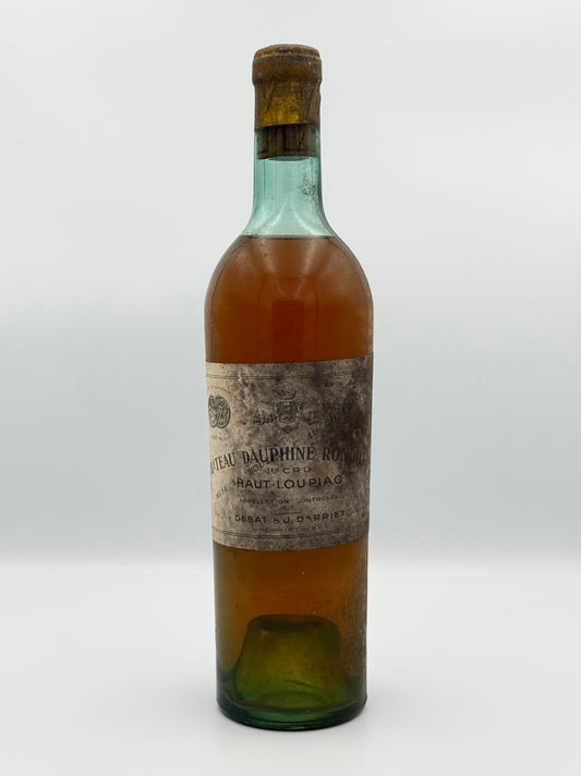 Château Dauphiné Rondillon Loupiac 1937 – Loupiac, Frankrig