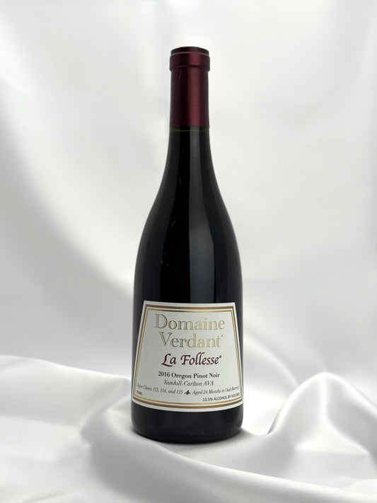 2016 Domaine Verdant La Follesse Pinot Noir