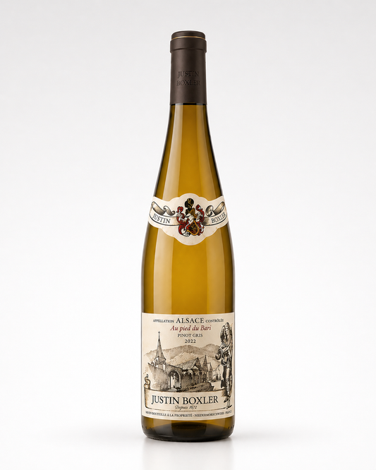 Domaine Justin Boxler Pinot Gris Au pied du Bari BIO 2022 – Elsass, Frankreich